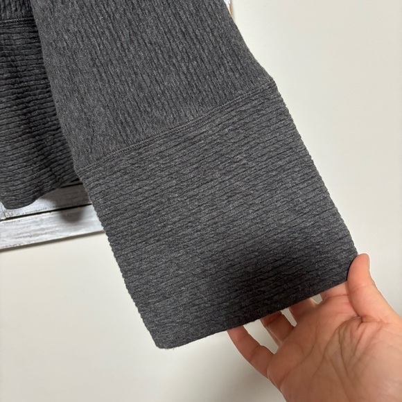 Lululemon Retreat Yourself Heathered Gray Cowl Neck Bell Sleeve Pullover Sweater - Picture 10 of 11